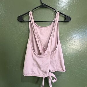 lululemon athletica purple Tie-Back Tank Top